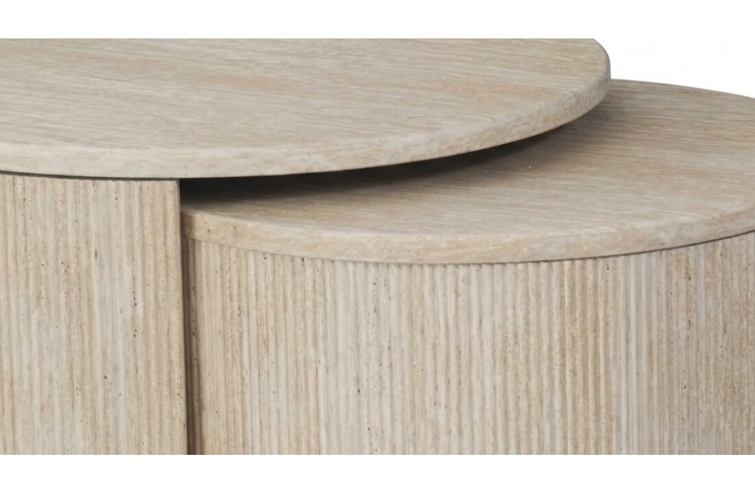 Salontafel Carrara - Set van 2 - Travertin
