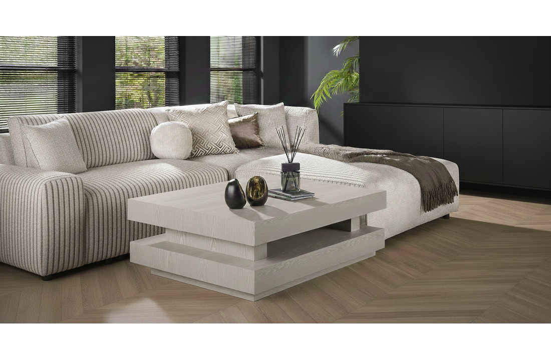 Salontafel Capri Hamburger Beige  - Rechthoekig