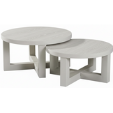 Salontafel Capri Beige - set van 2 - eiken gefineerd