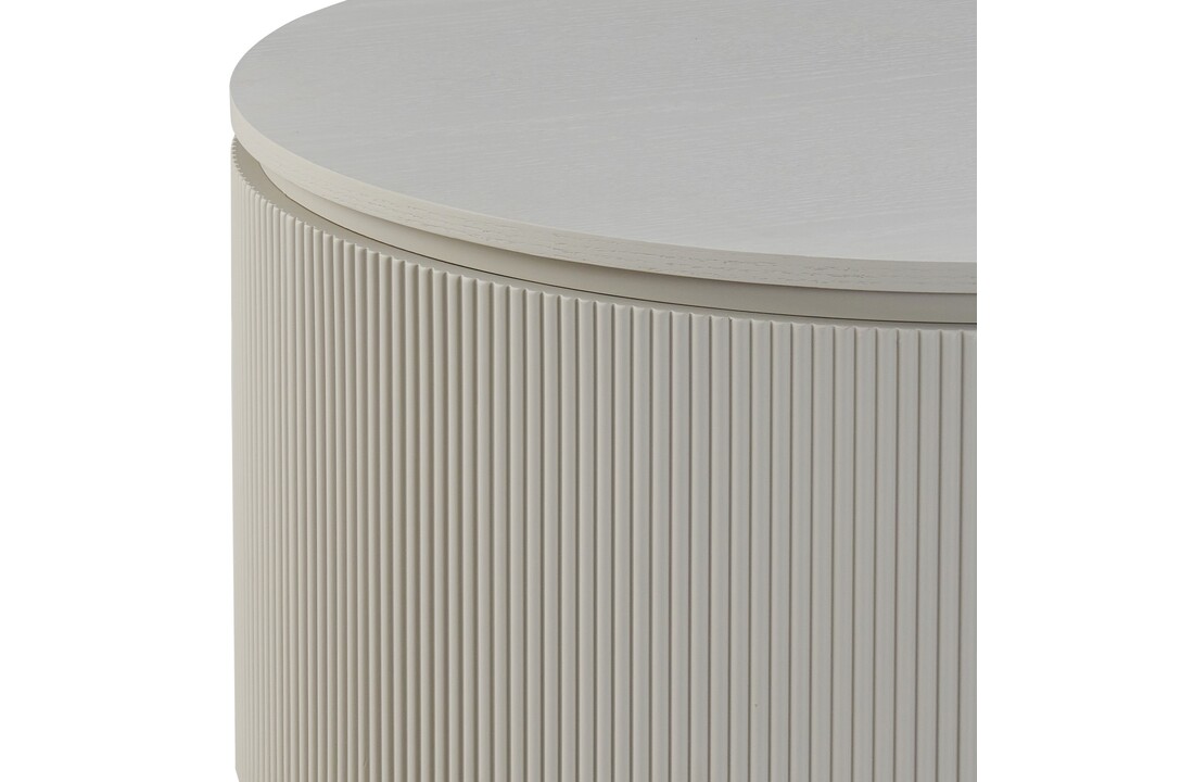 Salontafel Capri Beige - ∅90 cm  - eiken gefineerd