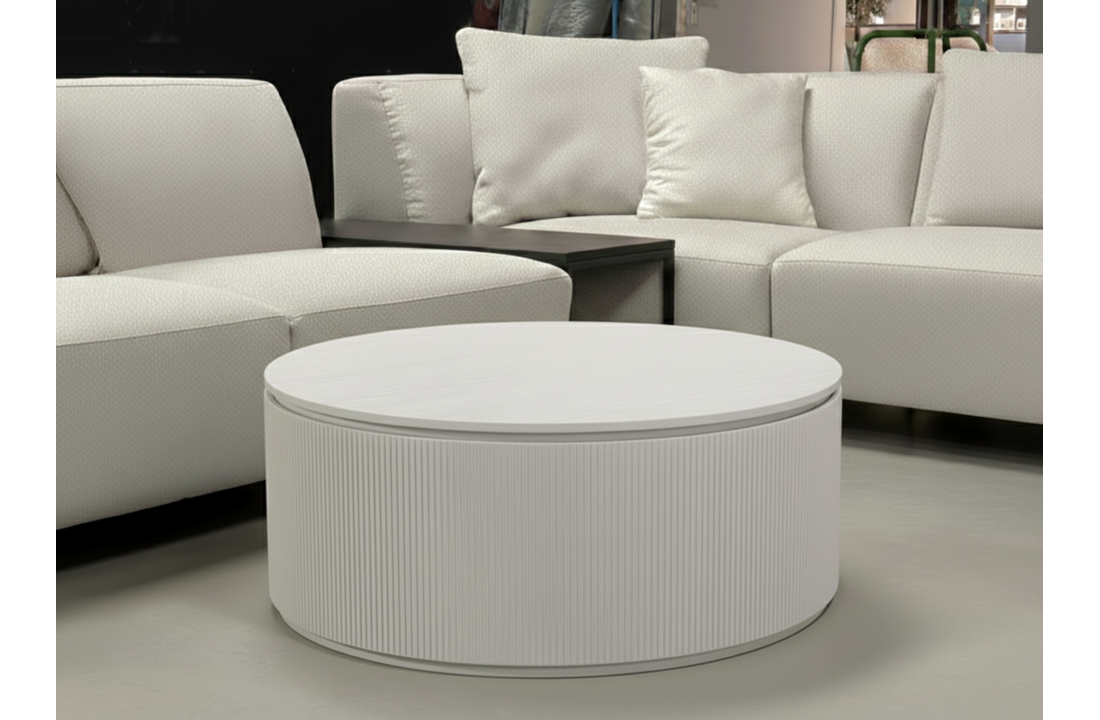 Salontafel Capri Beige - ∅90 cm  - eiken gefineerd