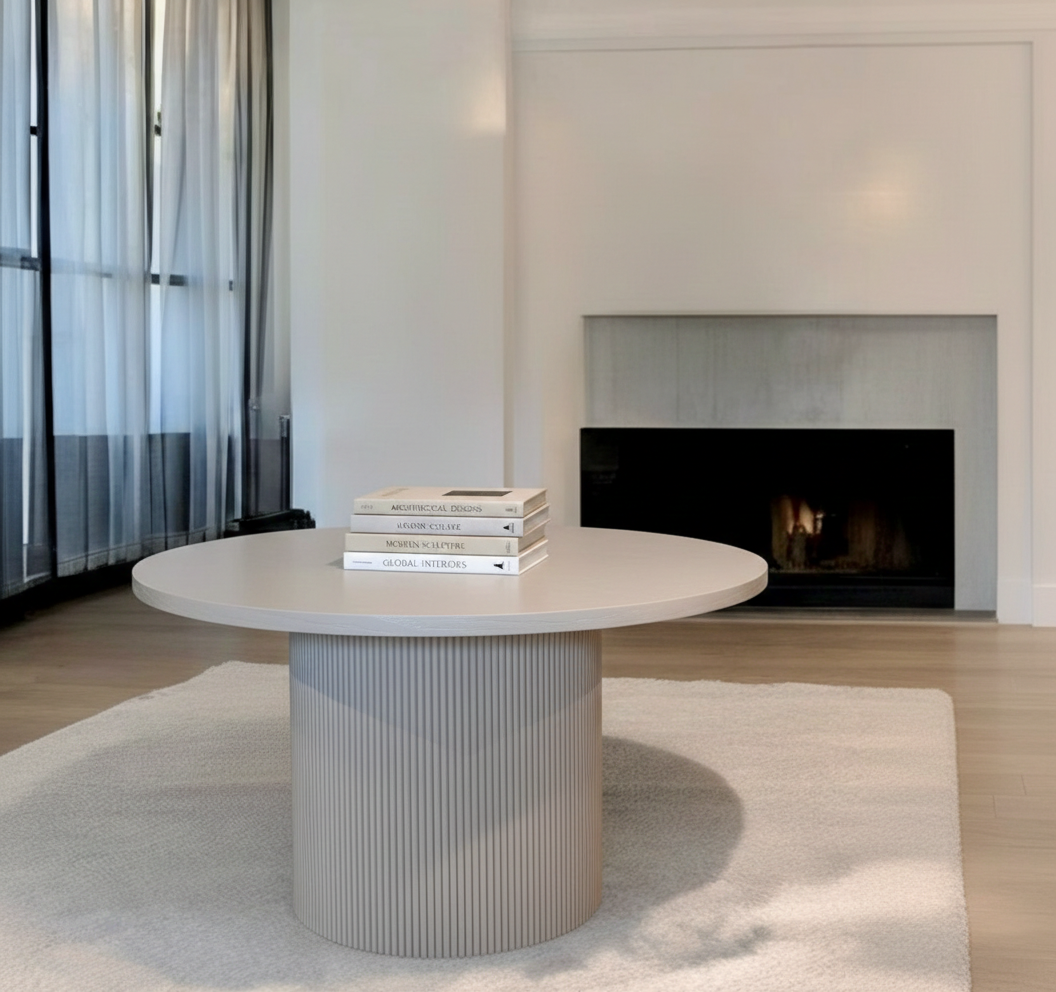 Eettafel Capri Beige - ∅130 cm  - eiken gefineerd