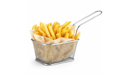 Serveermandje/Frietmandje RVS met Handvat