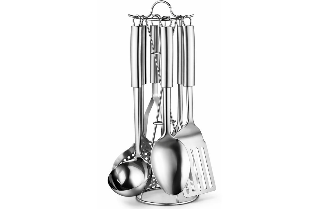 Keukengerei set RVS - 7 delig