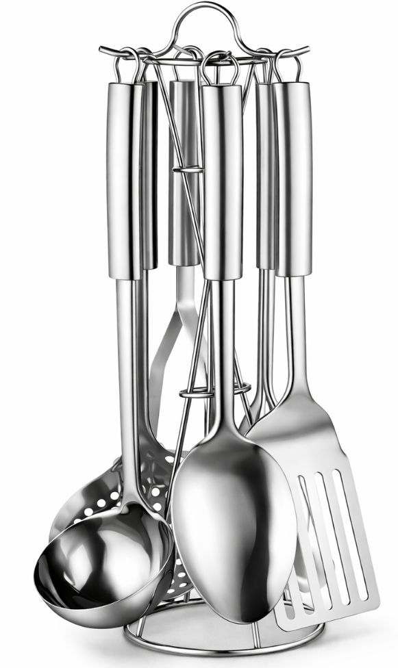 Keukengerei set RVS - 7 delig