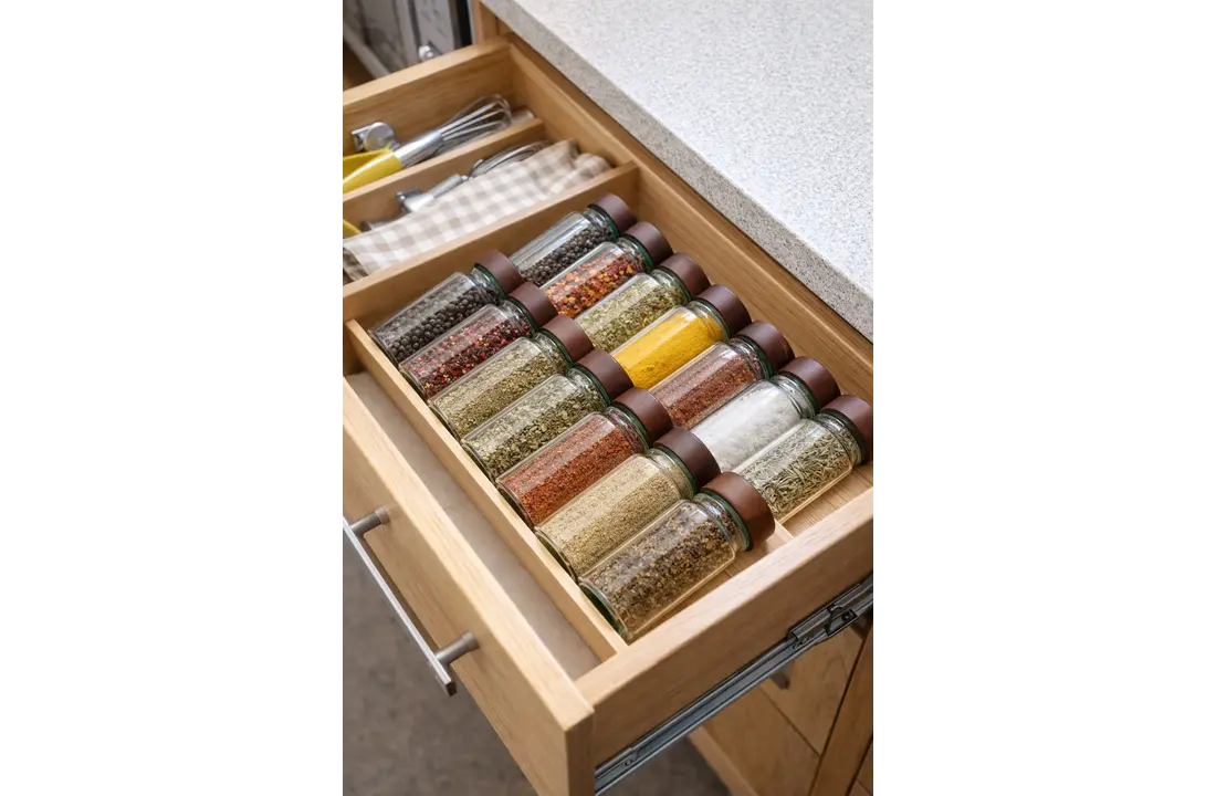 Kruidenpotjes Set – Complete 12-Delige Keukenopslag met Stijlvol Houten Rek