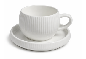 Koffieset Chubby Lines - 12 delig | 200 ml