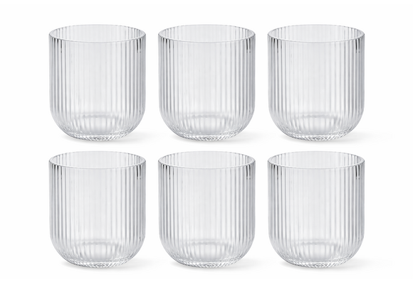 Drinkglazen Striped - 250 ml | 6 stuks