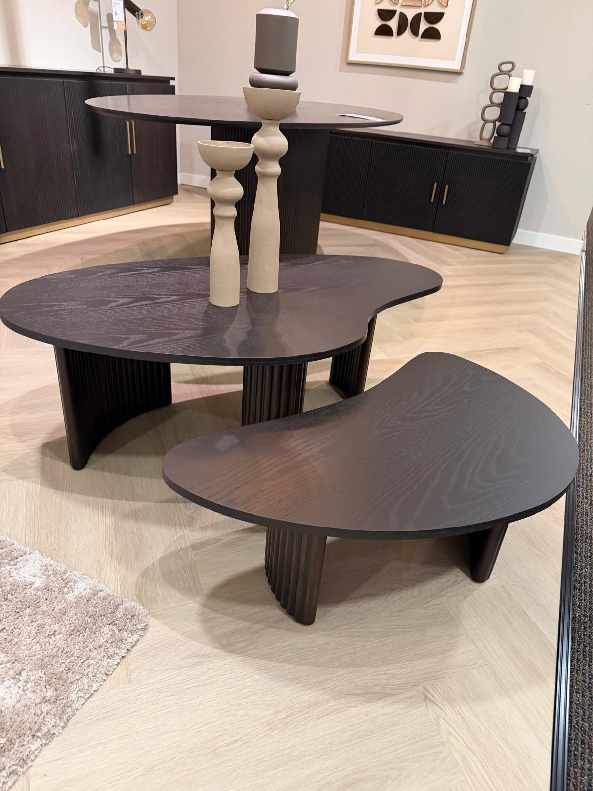 Salontafel Madison - Bruin eiken | set van 2