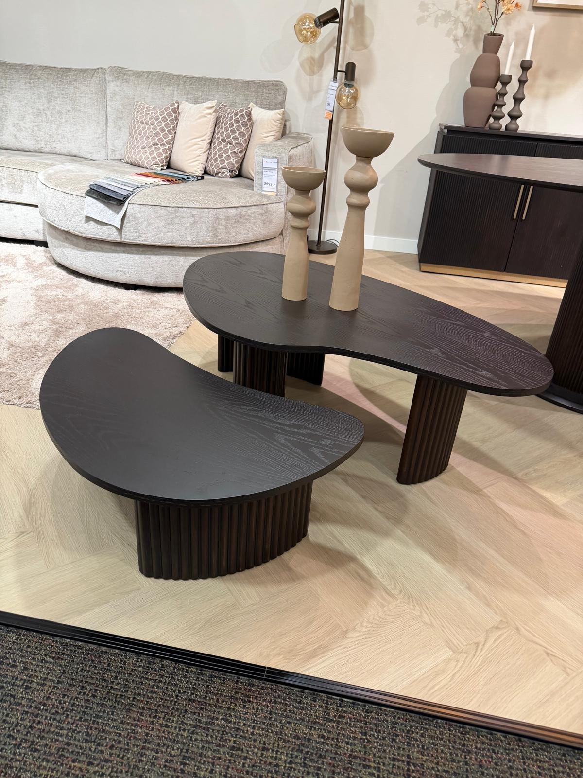 Salontafel Madison - Bruin eiken | set van 2