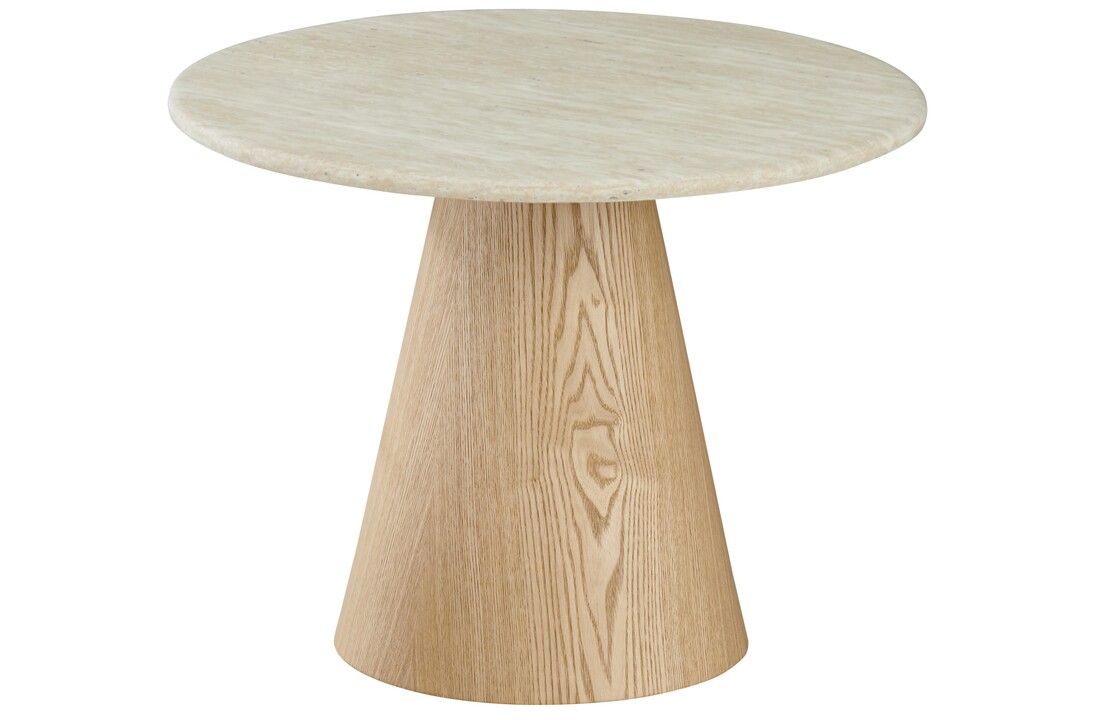 Salontafel Atlanta - Travertin marmer | Eiken