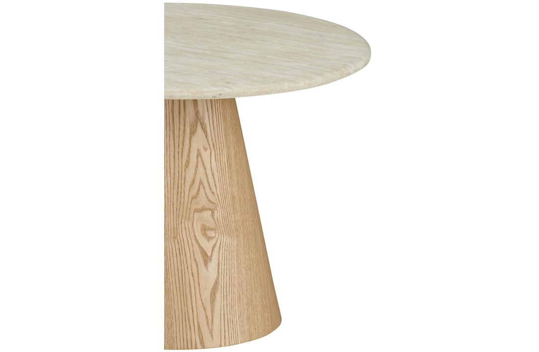Salontafel Atlanta - Travertin marmer | Eiken
