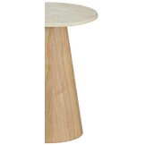 Bijzettafel Atlanta - Travertin marmer | Eiken