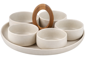 Borrelset Terra | 6 delig - Acaciahout