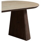 Eettafel Helsinki - Bruin / Keramiek Travertinlook - L200 x B90 x H76 cm