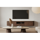 Salontafel Helsinki - Bruin / Keramiek Travertinlook - L120 x B60 x H45 cm