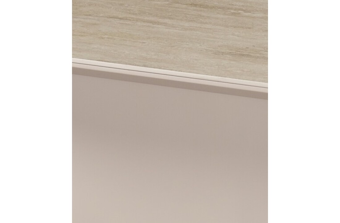Tv-meubel Zwevend Como - Mat Beige - Keramiek (travertin look) - 200x36x30 cm
