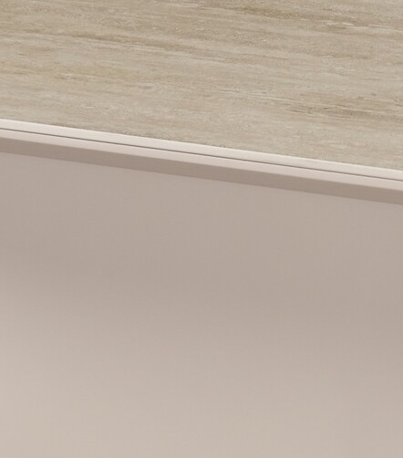 Tv-meubel Zwevend Como - Mat Beige - Keramiek (travertin look) - 200x36x30 cm