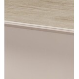 Tv-meubel Staand Como - Mat Beige - Keramiek (travertin look) - 200x36x38 cm