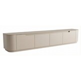 Tv-meubel Staand Como - Mat Beige - Keramiek (travertin look) - 200x36x38 cm