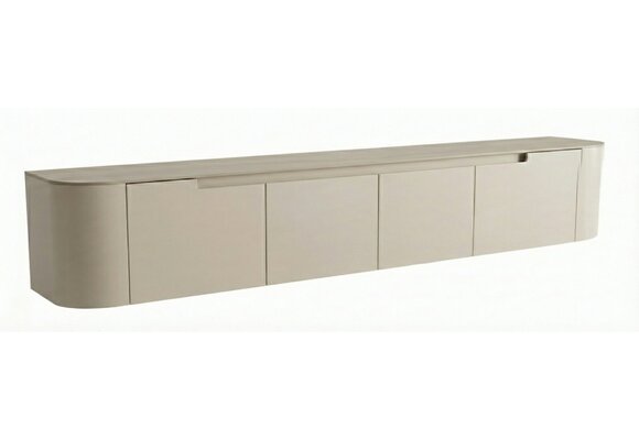 Tv-meubel Zwevend Como - Mat Beige - Keramiek