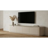 Tv-meubel Staand Como - Mat Beige - Keramiek (travertin look) - 200x36x38 cm