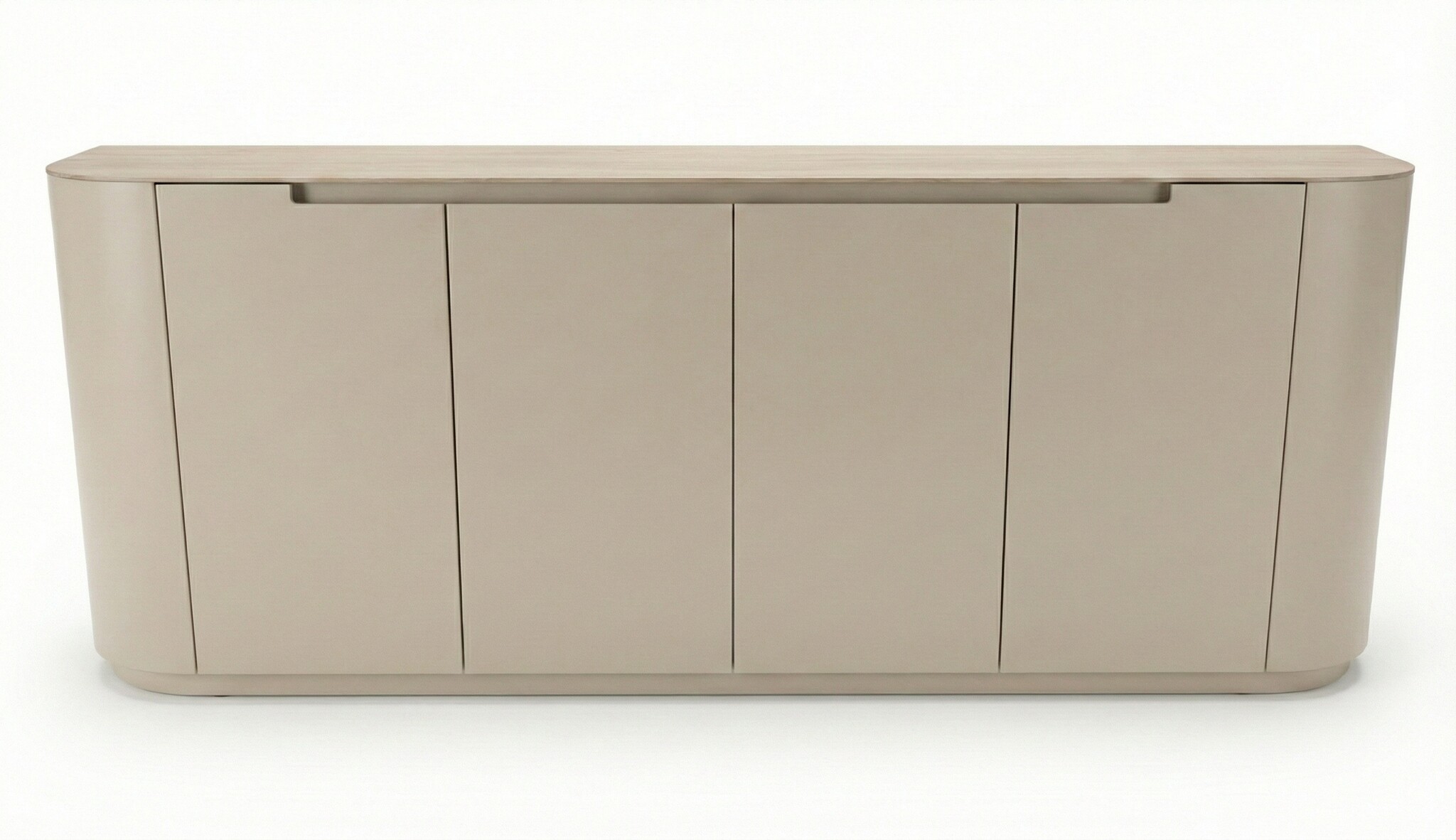 Dressoir Staand Como - Mat Beige - Keramiek (travertin look) - 200x40x80 cm
