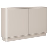 Gangkast - Beige - Curved - L130 x B25 x H80 cm