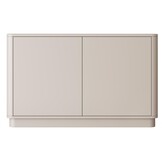 Gangkast - Beige - Curved - L130 x B25 x H80 cm