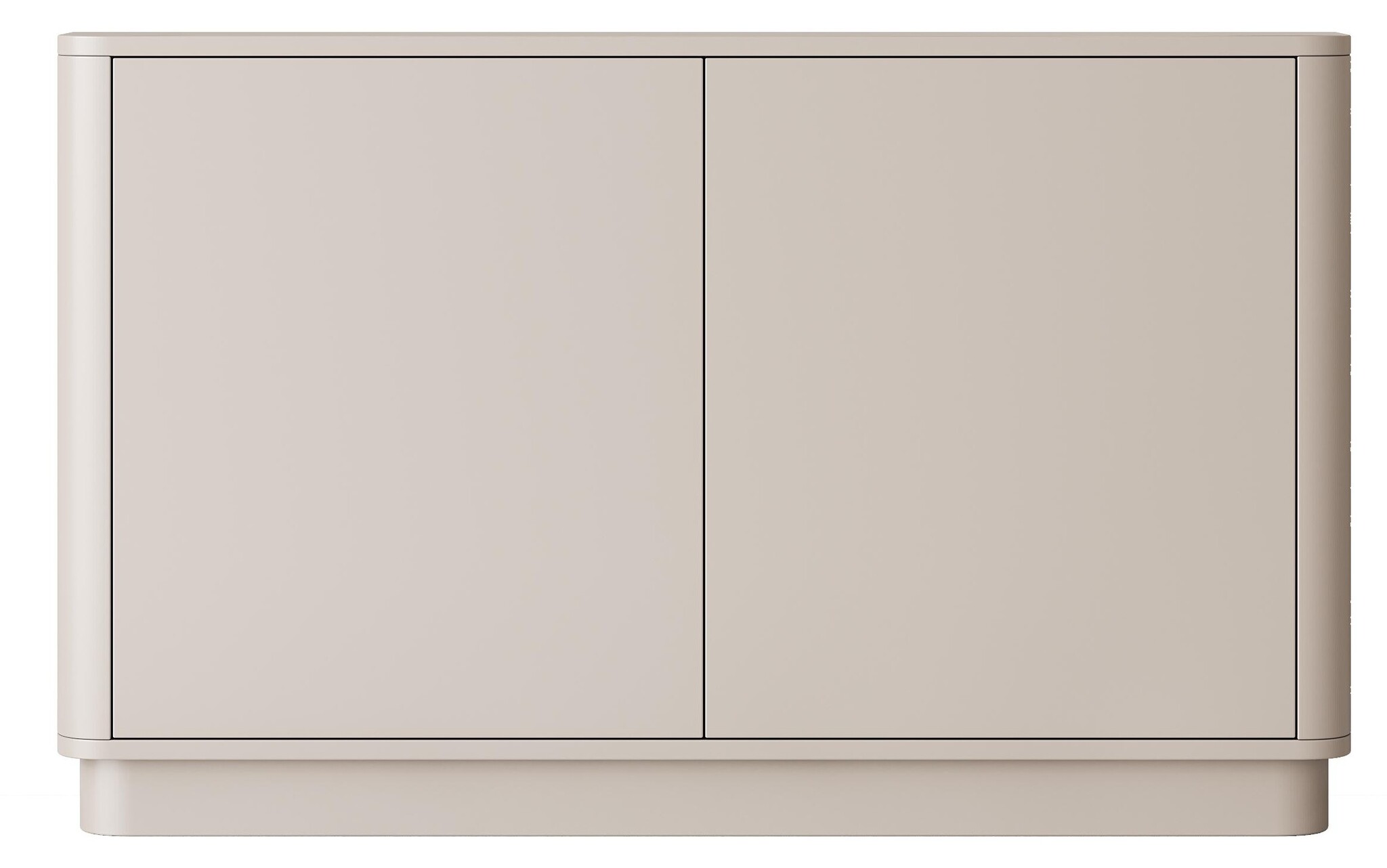 Gangkast - Beige - Curved - L130 x B25 x H80 cm