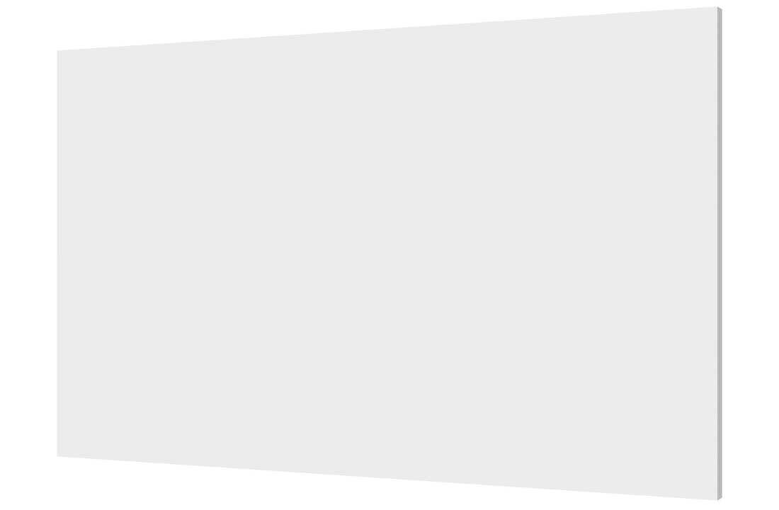 TV-Decorplaat Mat Wit - L200 x H122 x D1.8 cm