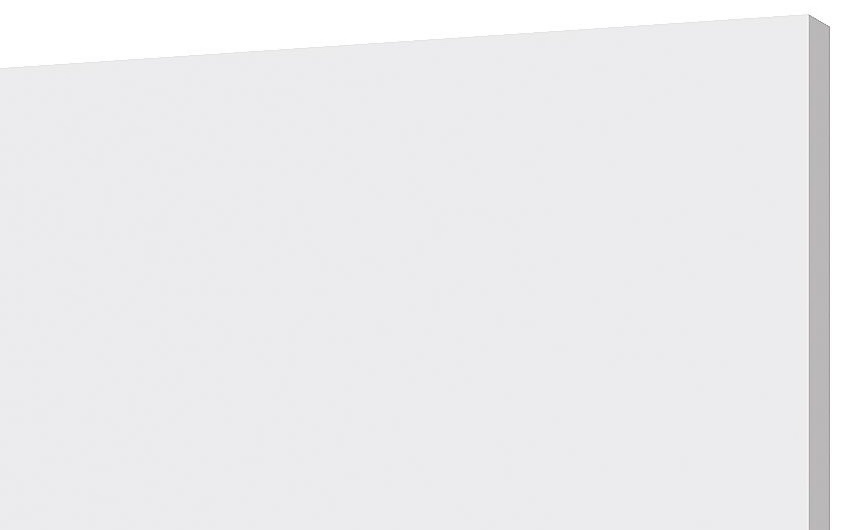 TV-Decorplaat Mat Wit - L200 x H122 x D1.8 cm