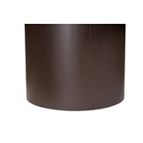 Salontafel Vento - Bruin Eiken - Keramiek (travertin look) - Rond - Ø 100 x H38 cm