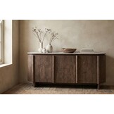 Dressoir Palermo - Bruin - Keramiek - (Marmerlook)