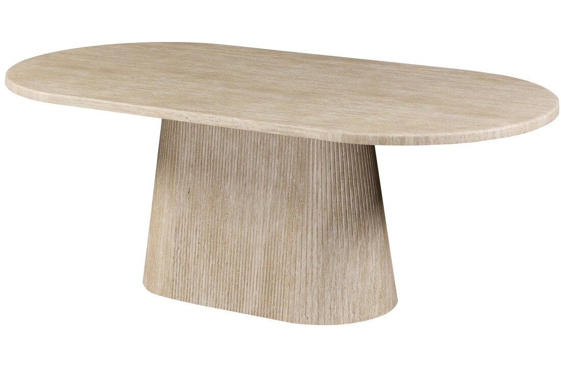 Eettafel Carrara - Travertin | Ovaal - Travertin - 2