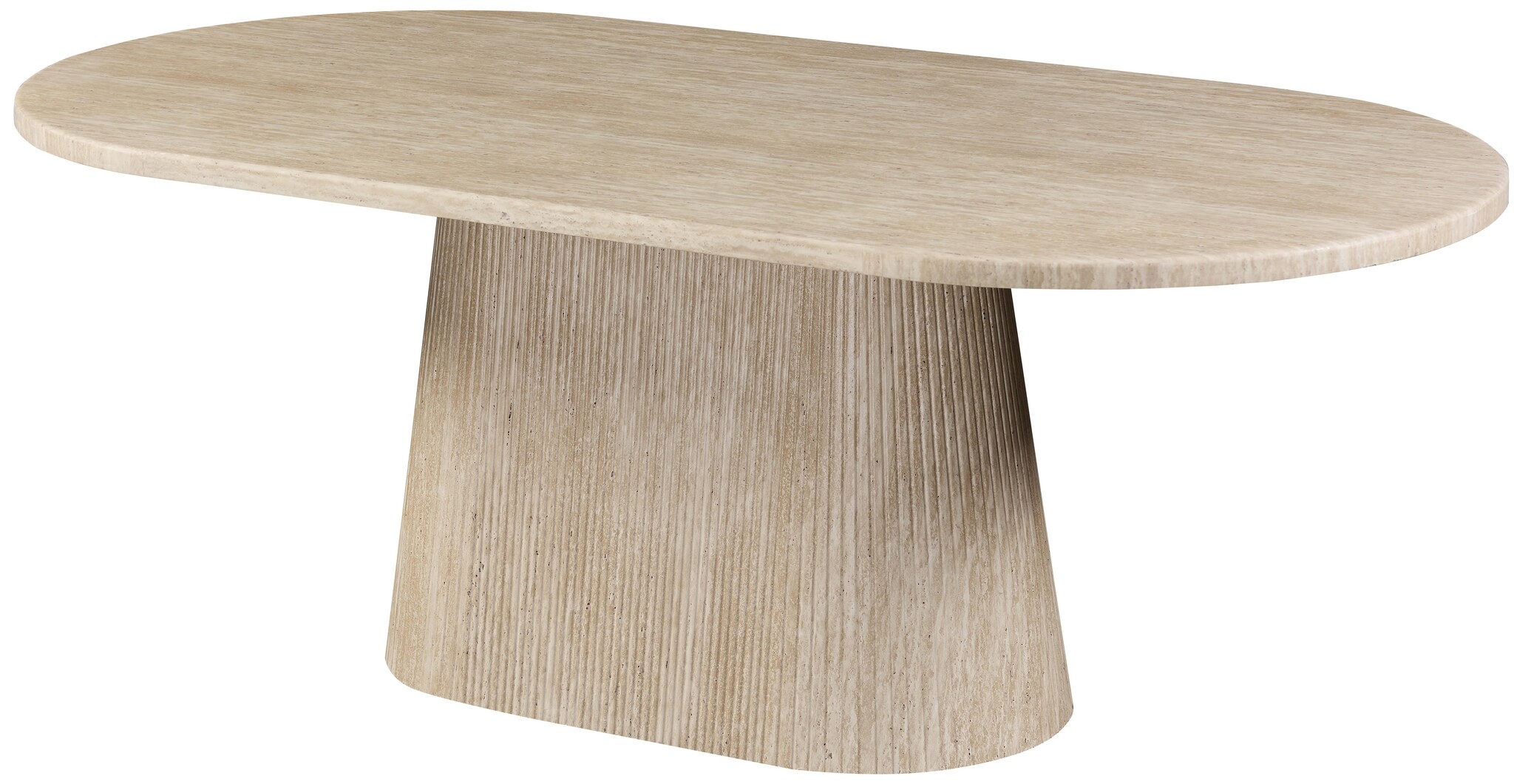 Eettafel Carrara - Travertin | Ovaal - Travertin - 2