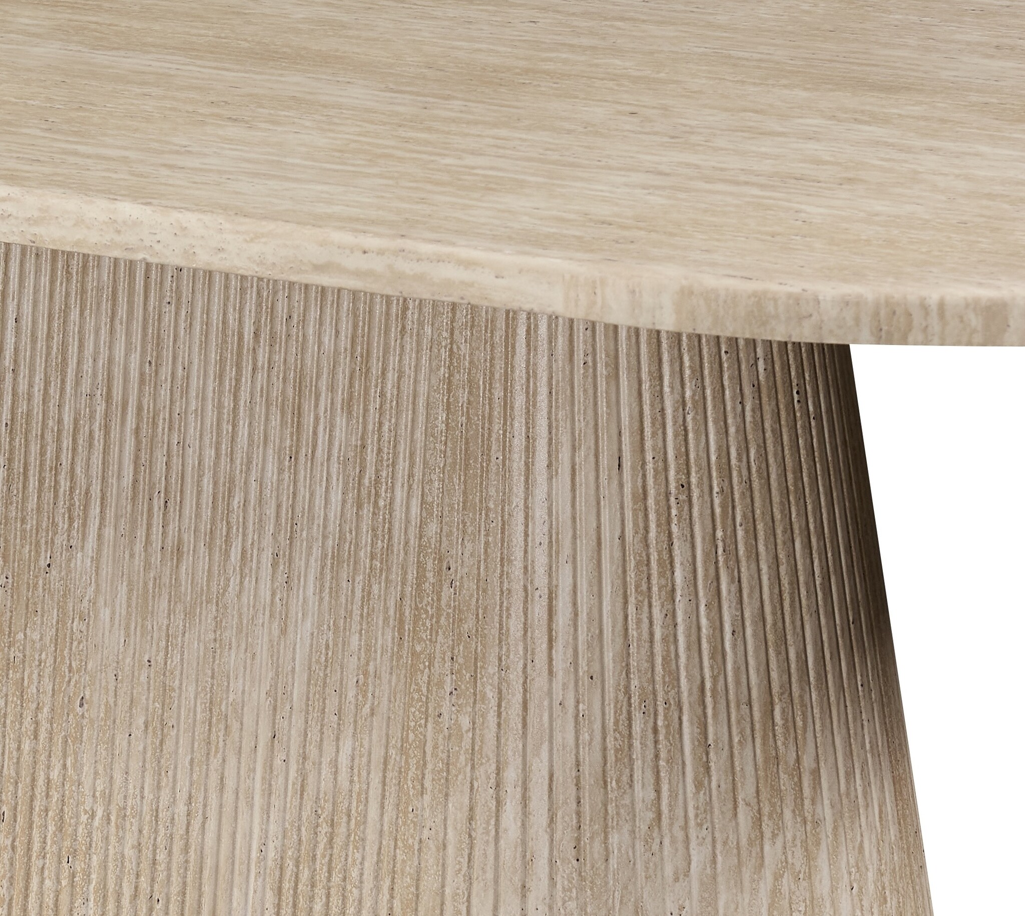 Eettafel Carrara - Travertin | Ovaal - Travertin - 2