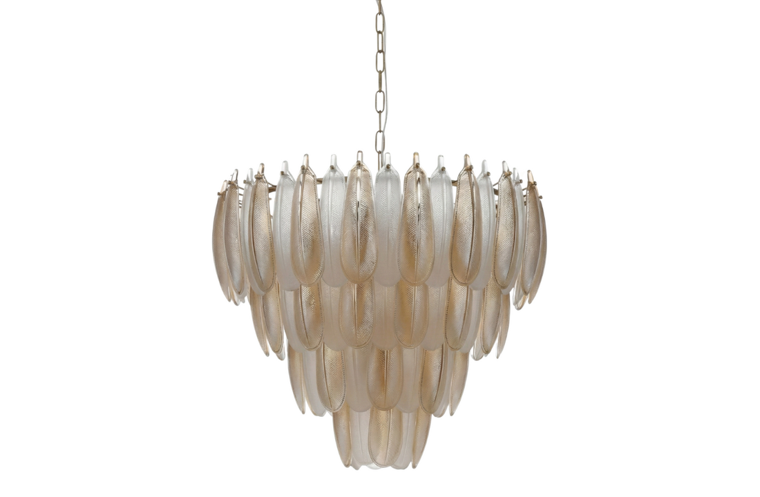 Hanglamp Leaf - 60 cm - Transparant/Amber