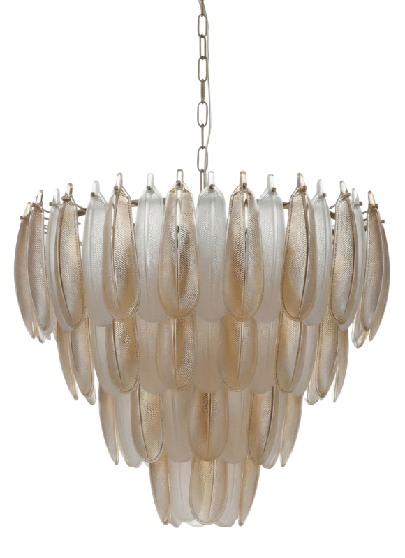 Hanglamp Leaf - 60 cm - Transparant/Amber