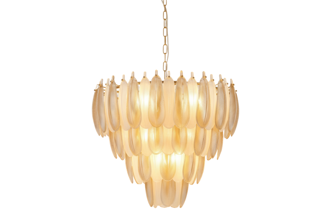 Hanglamp Leaf - 60 cm - Transparant/Amber