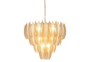 Hanglamp Leaf - 60 cm - Transparant/Amber