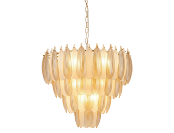 Hanglamp Leaf - 60 cm - Transparant/Amber