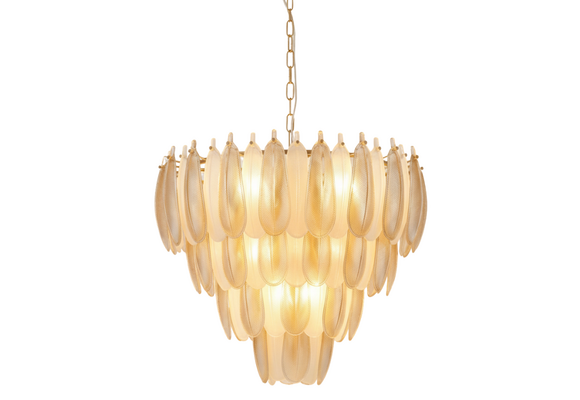Hanglamp Leaf - 60 cm - Transparant/Amber