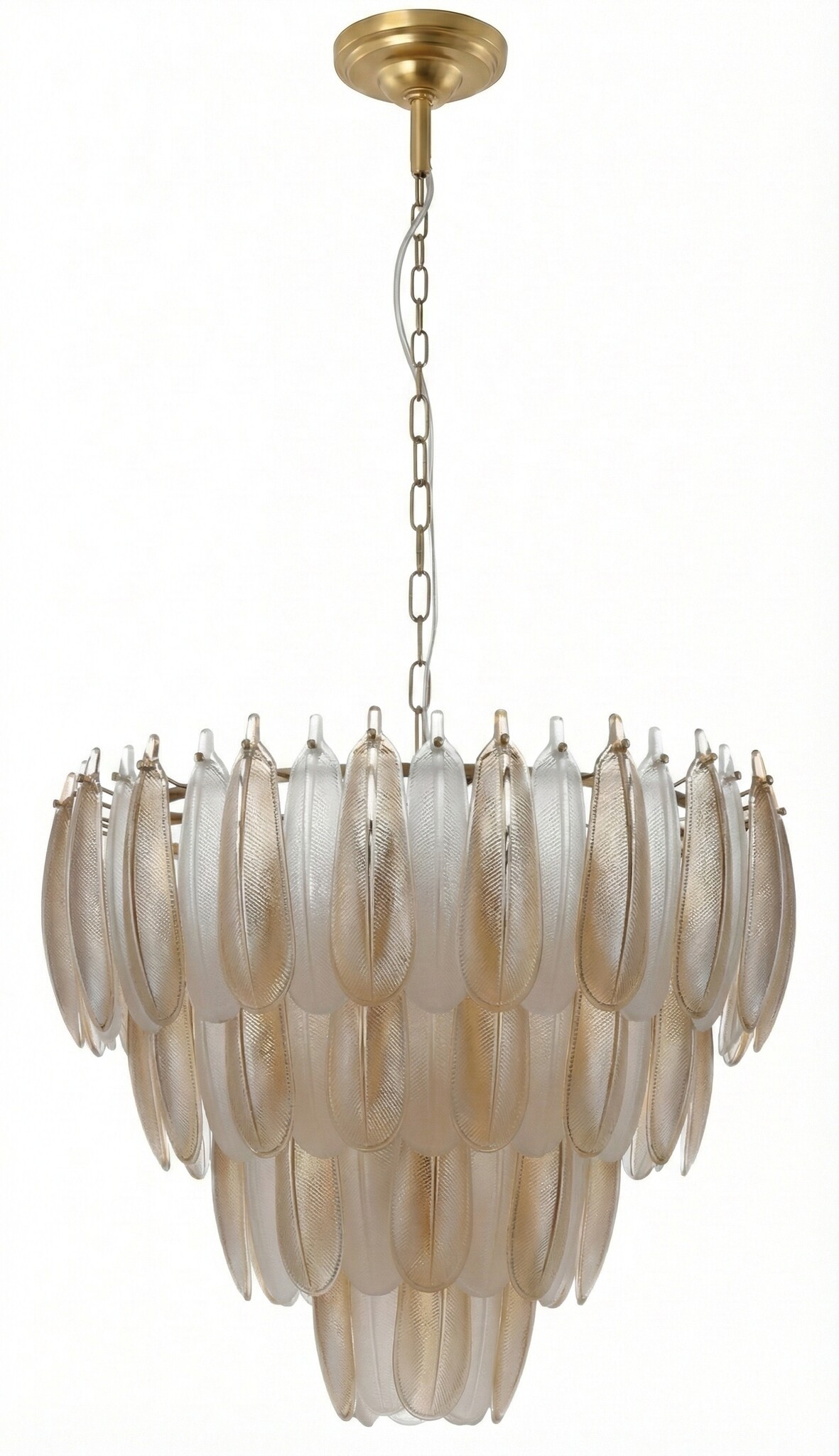 Hanglamp Leaf - 60 cm - Transparant/Amber