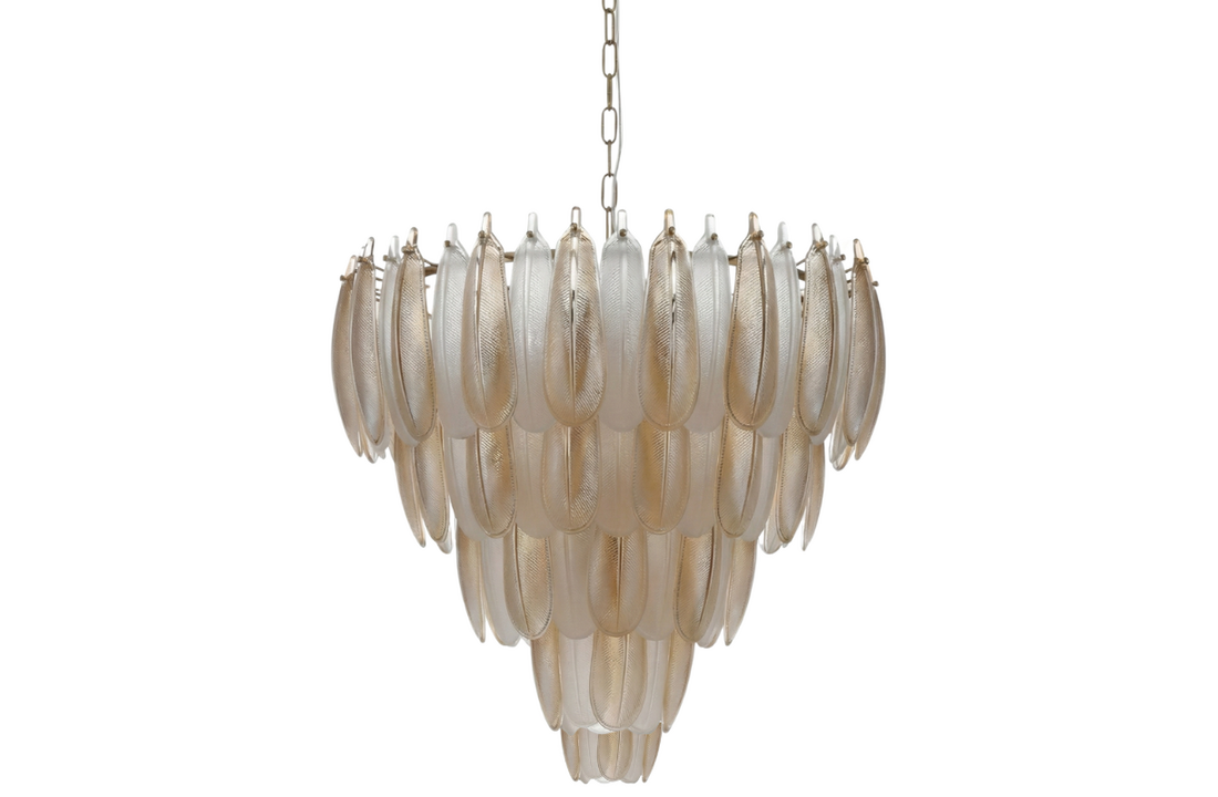 Hanglamp Leaf - 80 cm - Transparant/Amber