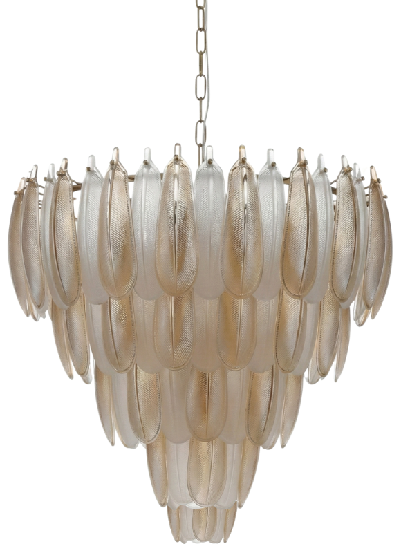 Hanglamp Leaf - 80 cm - Transparant/Amber