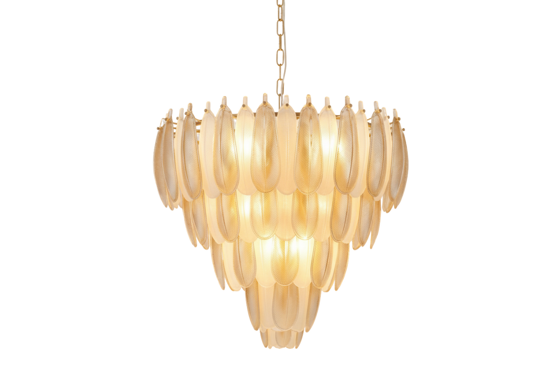 Hanglamp Leaf - 80 cm - Transparant/Amber