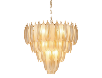 Hanglamp Leaf - 80 cm - Transparant/Amber