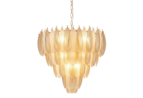 Hanglamp Leaf - 80 cm - Transparant/Amber