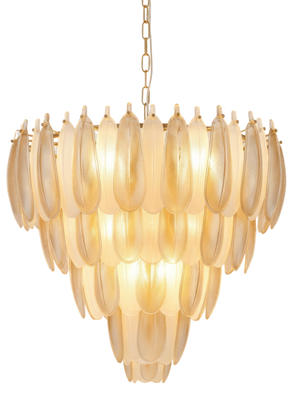 Hanglamp Leaf - 80 cm - Transparant/Amber